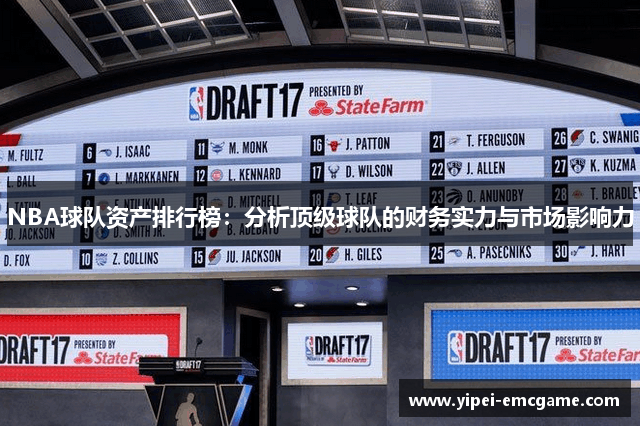 NBA球队资产排行榜：分析顶级球队的财务实力与市场影响力